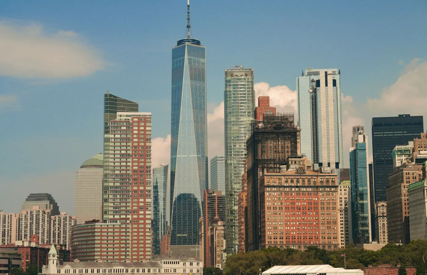 Lower Manhattan skyline in New York City, where BoothFriend matches photo booth rentals